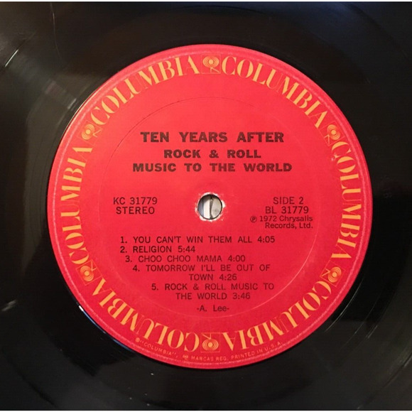 Ten Years After ‎-Rock & Roll Music to the World 1972 Columbia Vinyl LP KC 31779 - Picture 10 of 11
